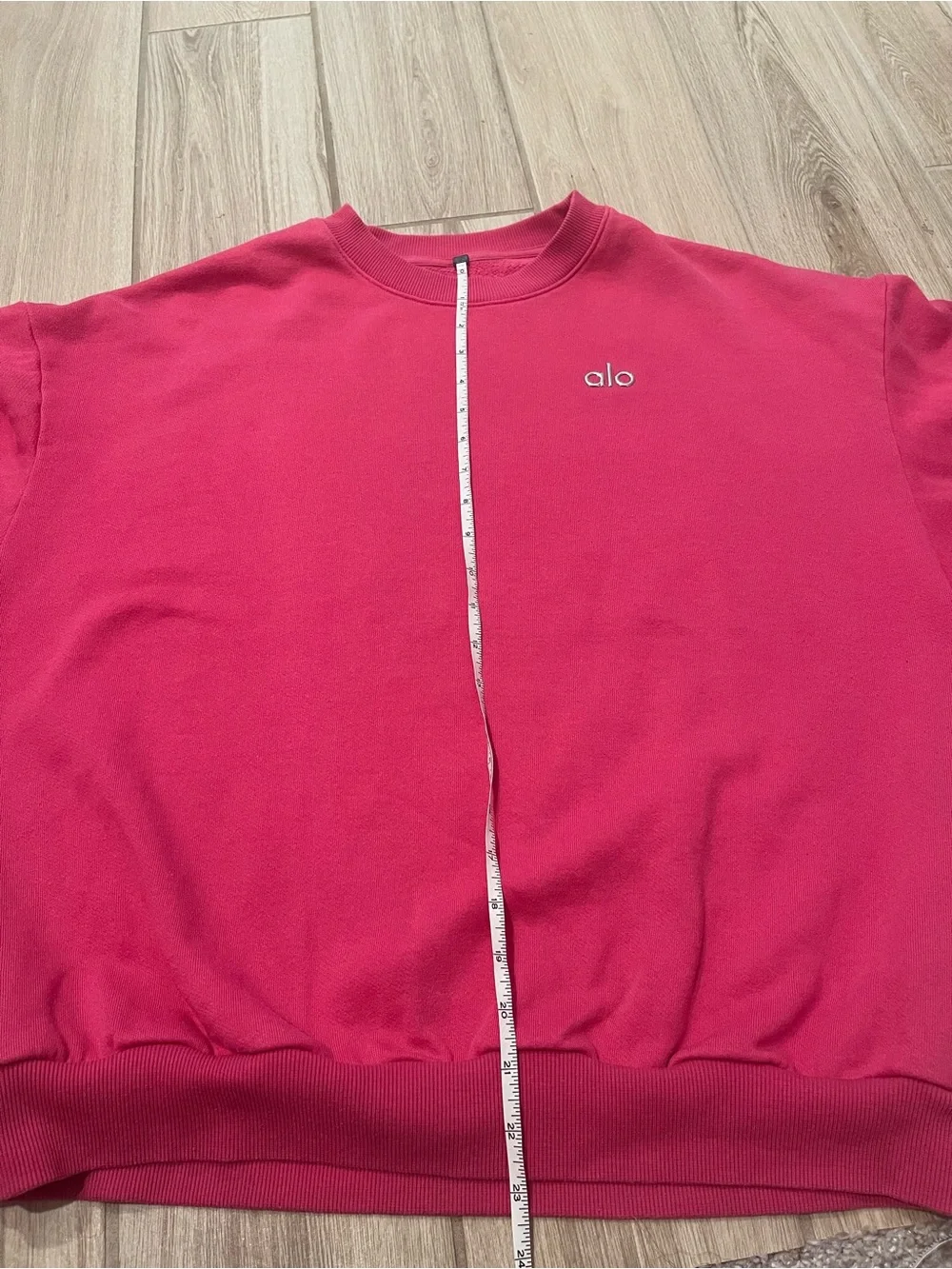 Alo Yoga Accolade Crewneck Sweatshirt Pink Summer Crush Sz S 4-6 W